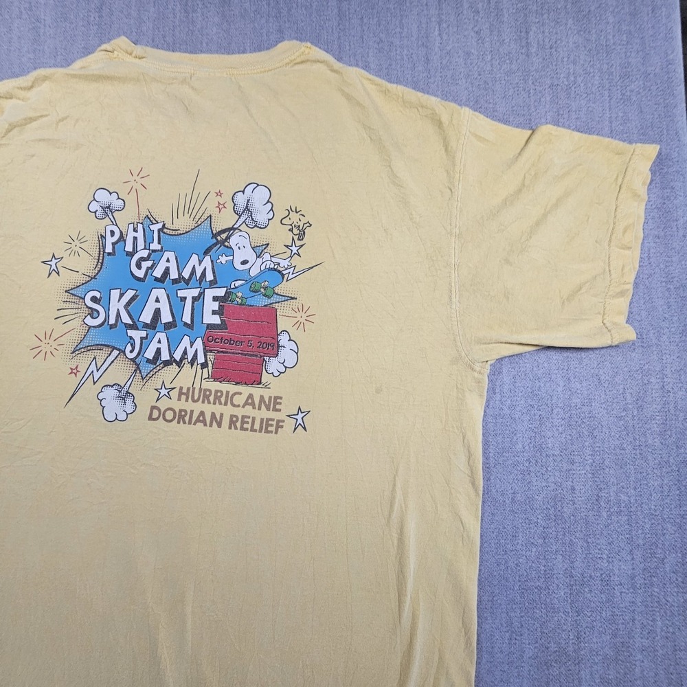 Confort Colors VTG Men's T-Shirt Yellow Snoopy Short Sleeve Sz XL - Picture 13 of 16